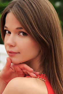 Nedda A in Lacide by Rylsky outdoor sunny brunette brown eyes petite hairy unshaven pussy latest