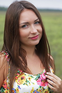 Alexa Day in Pole by Arkisi outdoor cloudy brunette green ey...