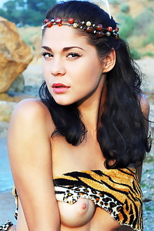 Callista B in Sembli by Iona outdoor brunette black hair bro...