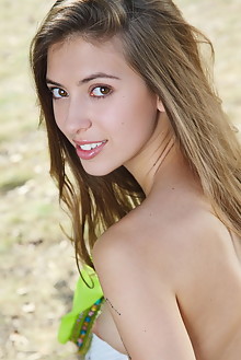 Avery in In The Shade by Leonardo outdoor woods sunny brunet...