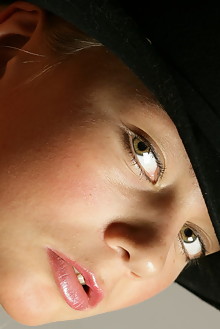 Karen K in Fashion Model In Hat by Thierry Murrell indoor bl...