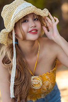 Presenting Danny by David Menich outdoor sunny blonde brown eyes asian boobies shaved pussy petite custom