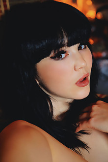 Malena in Satoly by Arkisi indoor brunette black hair brown ...