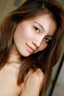 Anna Aki in Ajora by Matiss indoor brunette brown eyes small tits slim body shaved pussy latest