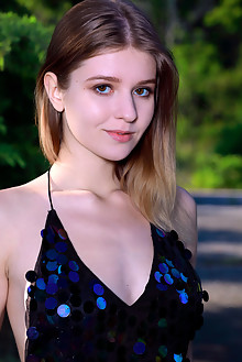 Libby in Nature A Go Go by Matiss outdoor sunny woods brunet...