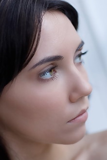 Danniela in Aerion by Rylsky indoor brunette blue eyes boobies busty shaved pussy tattoo