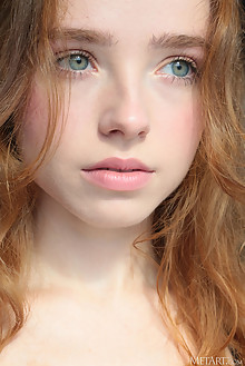 Presenting Rinna Ly by Natasha Schon indoor redhead green eyes boobies shaved custom
