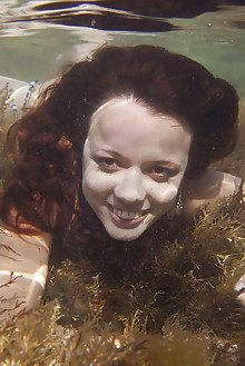 Korica A in Elated by Antares outdoor redhead green eyes dive sea ocean latest