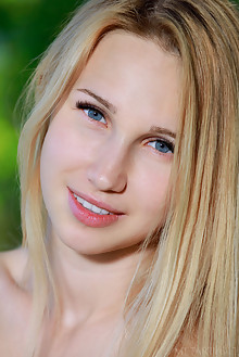 Kendell in Dagyn by Matiss outdoor woods blonde blue eyes pu...
