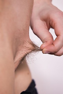 Arina Shy in Pussy Position by John Chalk indoor brunette shaved pussy ass