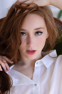 Alice Mido in Sinfully Sweet by Nudero indoor redhead brown ...