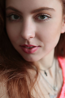Valery Leche in Pop Of Color by Natasha Schon indoor redhead...