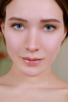 Presenting Ophelia by Matiss indoor brunette blue eyes boobies shaved custom