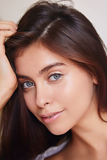 Foxy Alissa in Mouthwatering by Erro indoor brunette green eyes trimmed pussy ass