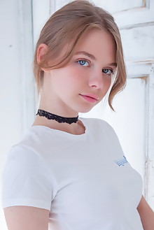 Siya in Siyalba by Rylsky indoor blonde blue eyes boobies shaved pussy